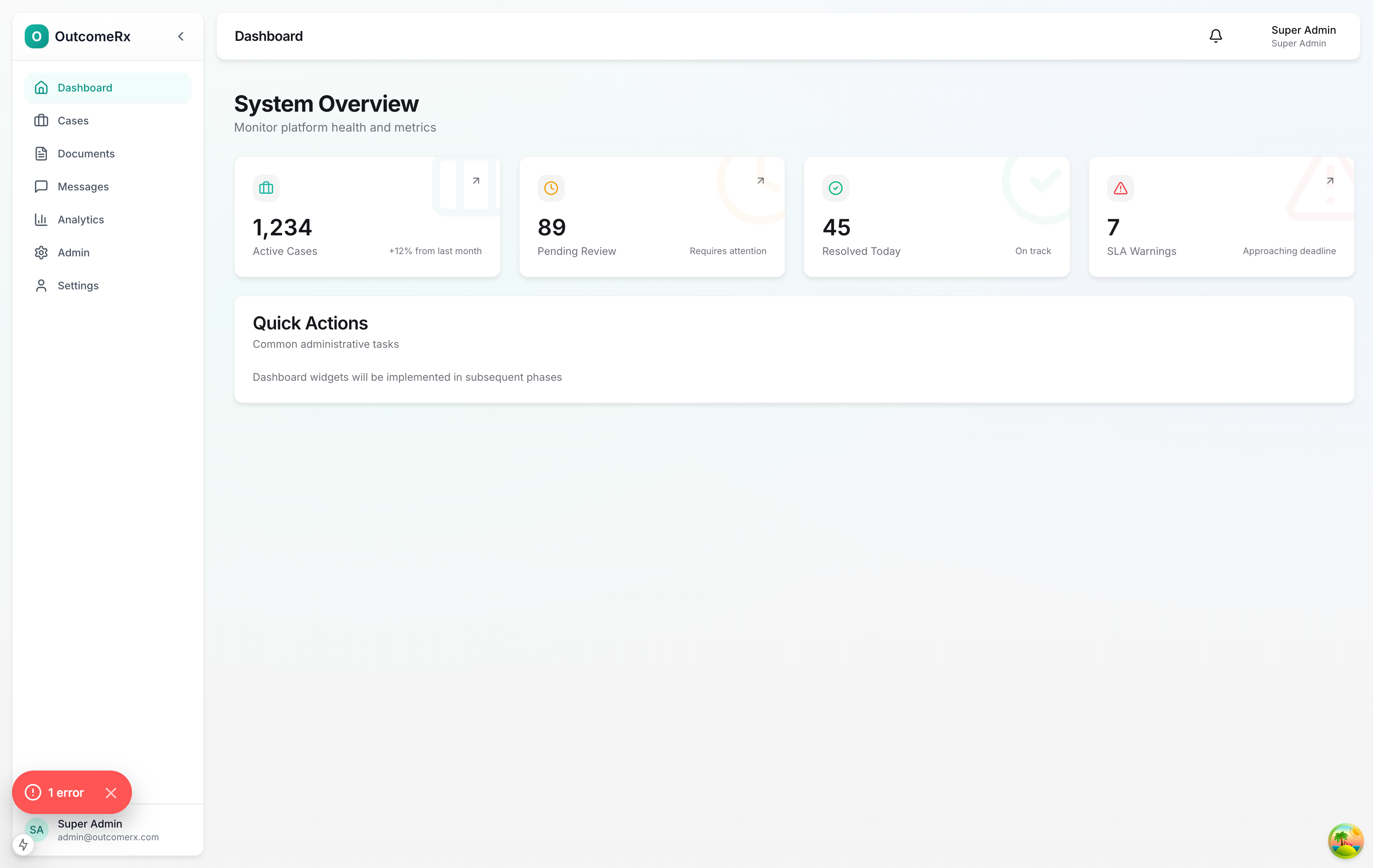 OutcomeRx screenshot